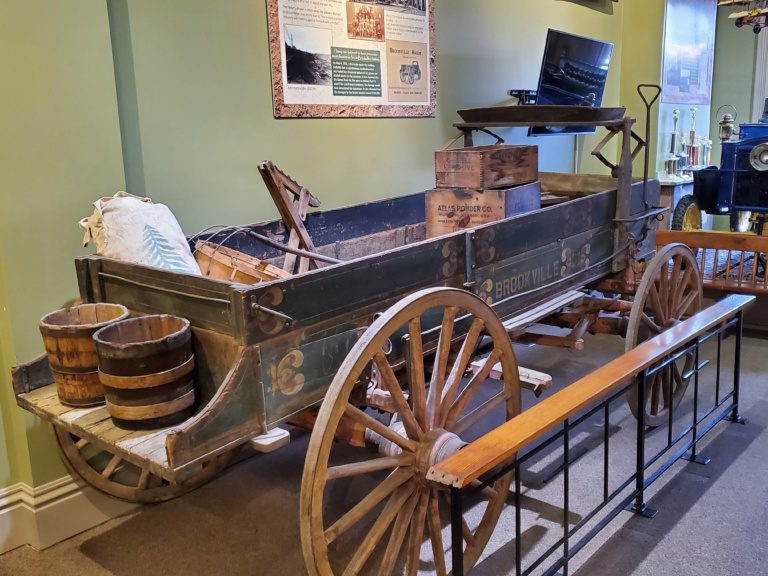 Wagon on display at JCHC