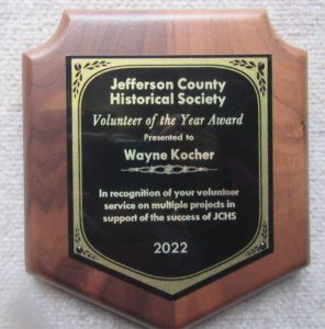 2022 Volunteer Award - Wayne Kocher