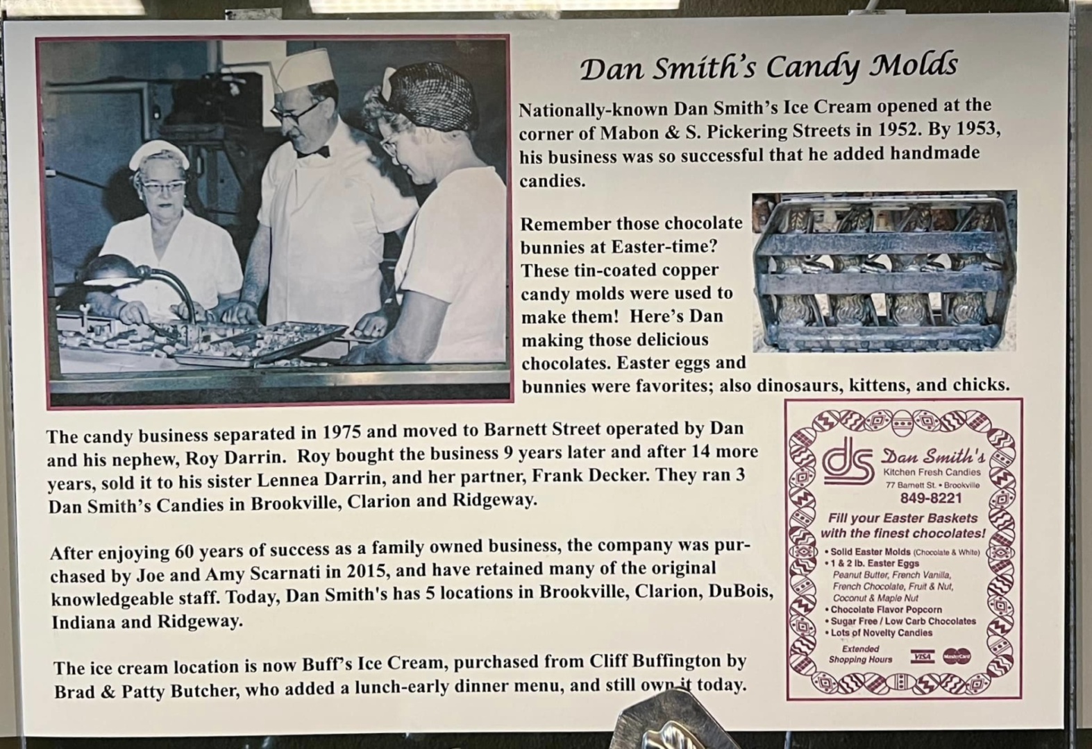 Dan Smith Candy Molds story