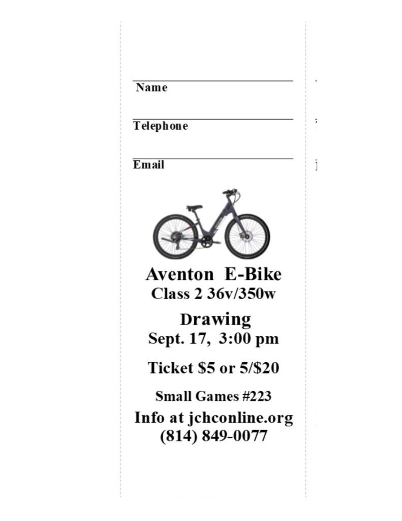 2023 Ebike raffle ticket