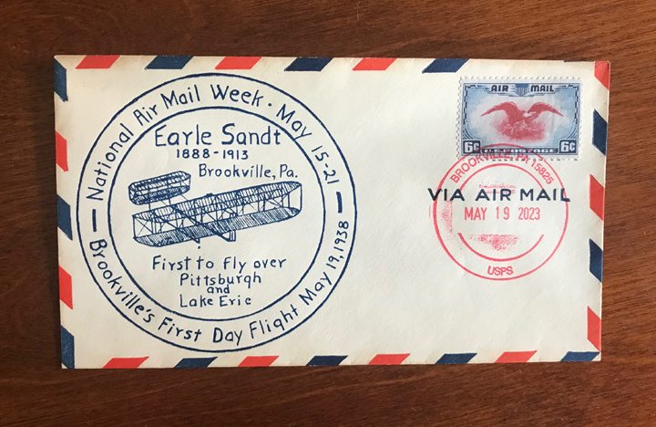 Earle Sandt Air Mail Envelope