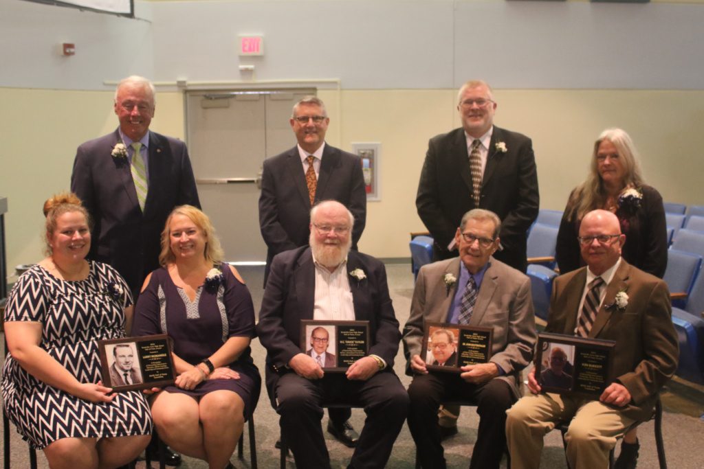 Hall of Fame recipients (photo credit: Justin Felgar, reporter for Punxsutawney Spirit and Jefferson County Neighbors)